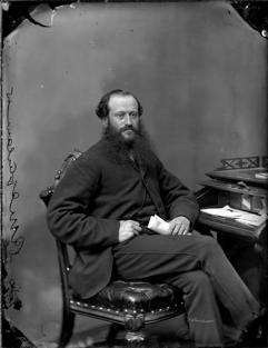 Black and white photograph of MP Robert MacFarlane