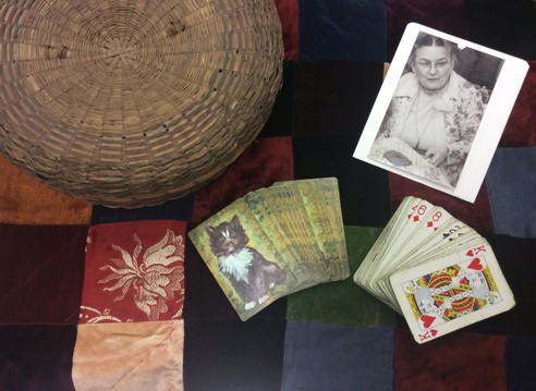 Vera McNichol Collection Featuring a photo of Vera, cards and other items