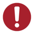 Exclamation Mark in a red circle